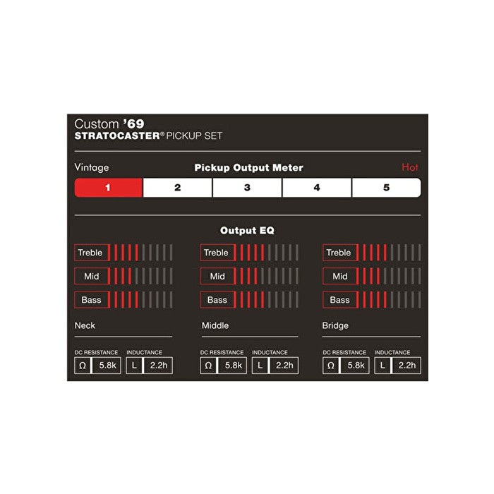 Fender Custom Shop Custom 69 Strat 3 Manyetik
